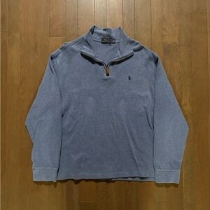 Polo by Ralph Lauren Dusty Blue Quarter-Zip Pullover